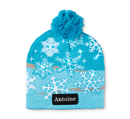 Tuque personnalisée à DEL - Flocon