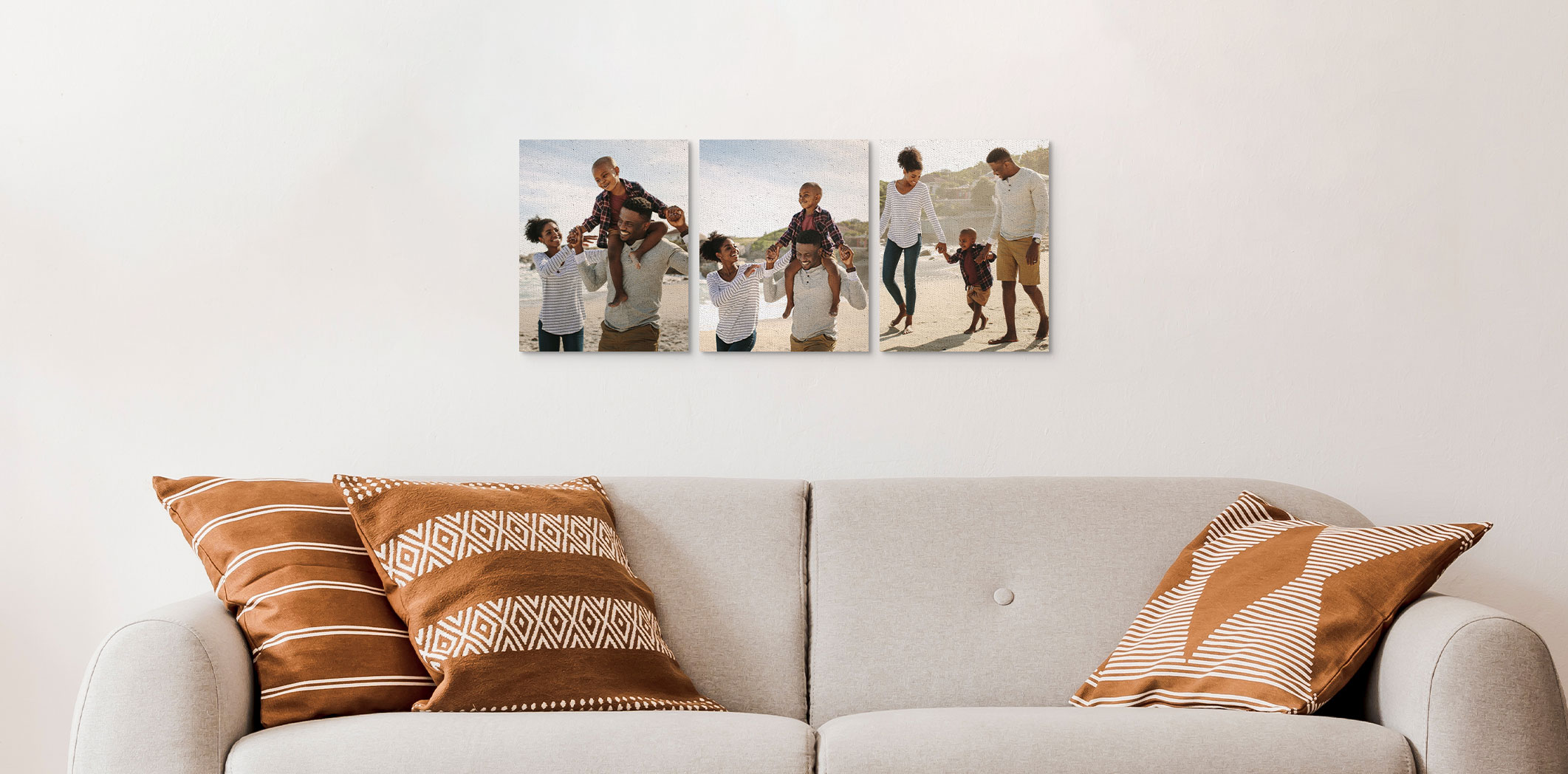 Photos sur toile économiques de 8 x 10 po  - Ensemble de 3