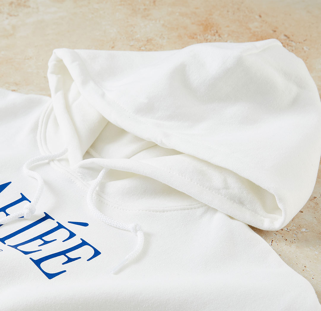 Chandail à capuchon blanc (petit)