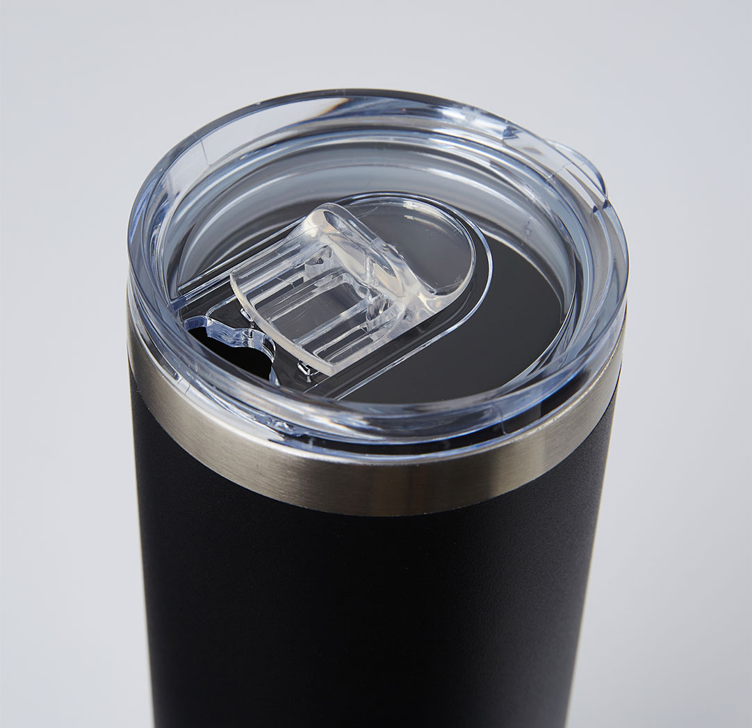 Verre de voyage personnalisé noir 600 ml