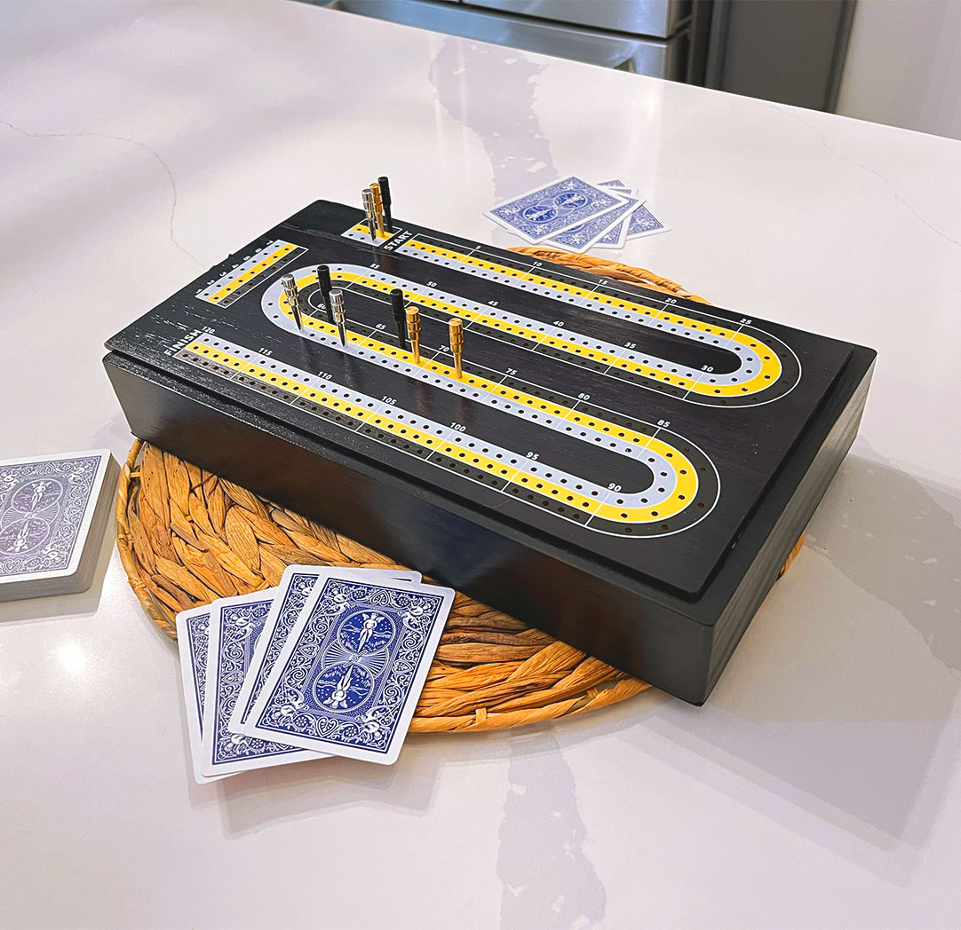 Personalized 7.25 x 13" Cribbage Board