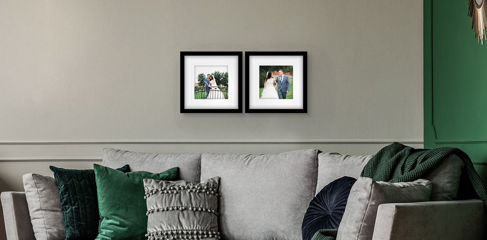 8x8 Black - Set of 2