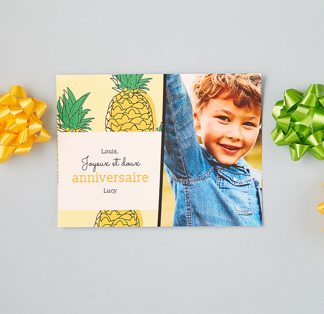 Cartes de souhaits express de 6 x 8 po avec emojis