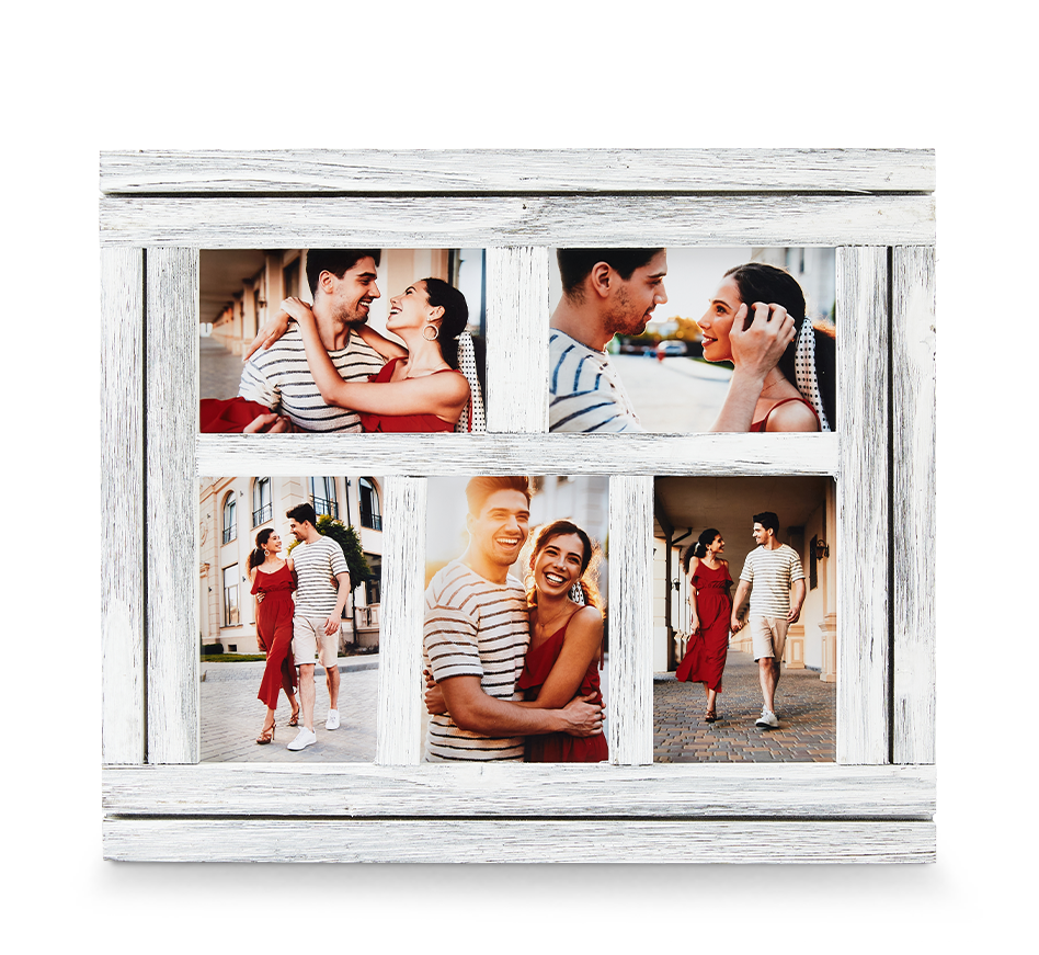 4x6 White Rustic Wood Frame (5)