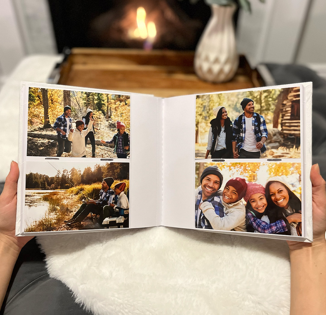 Photo Album - 4x6 White Linen