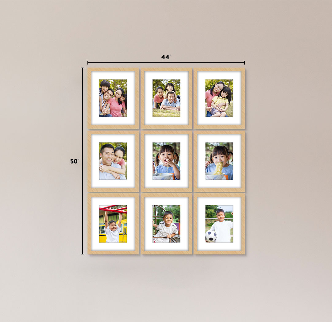 8x10 Wood - Set of 9