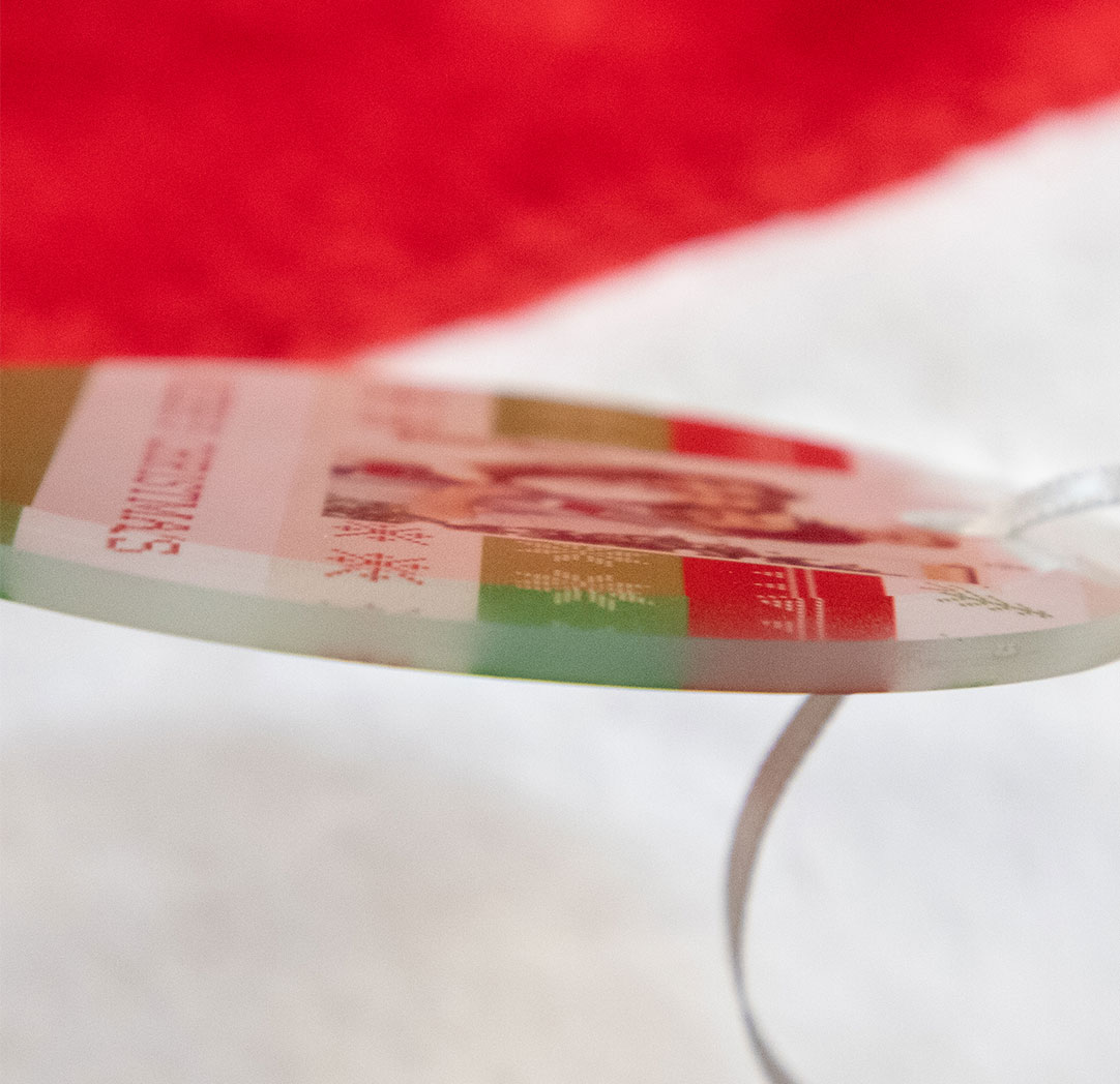 Glass Photo Ornament