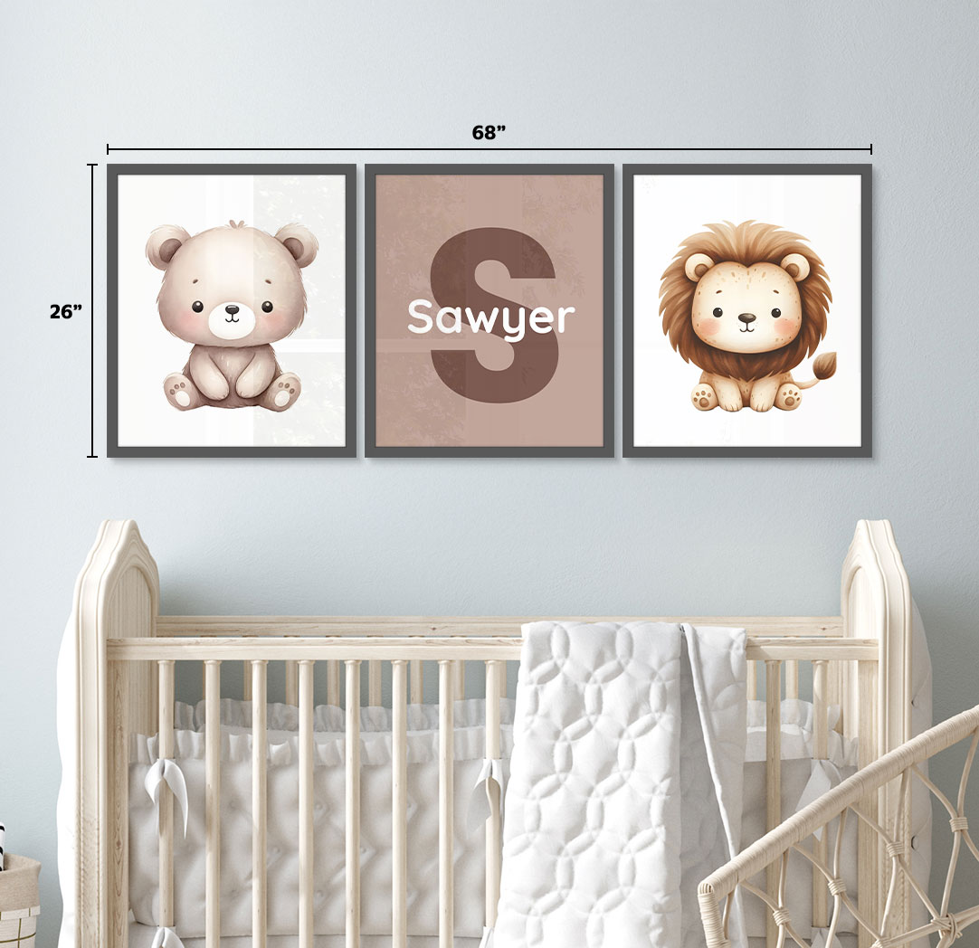 Set of 3 - Themed 16x20 Grey Frames