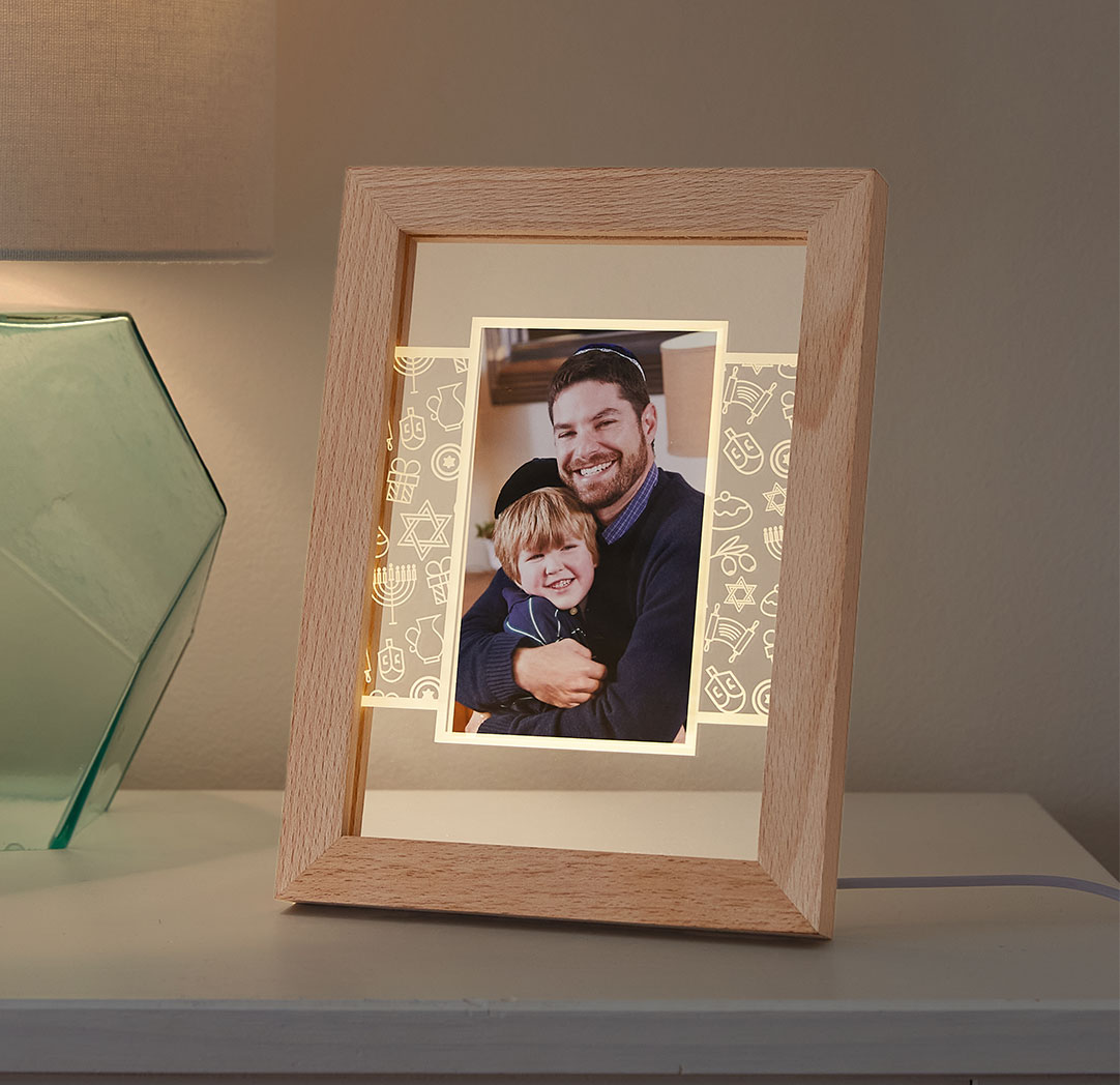 Hanukkah Pattern - LED Frame