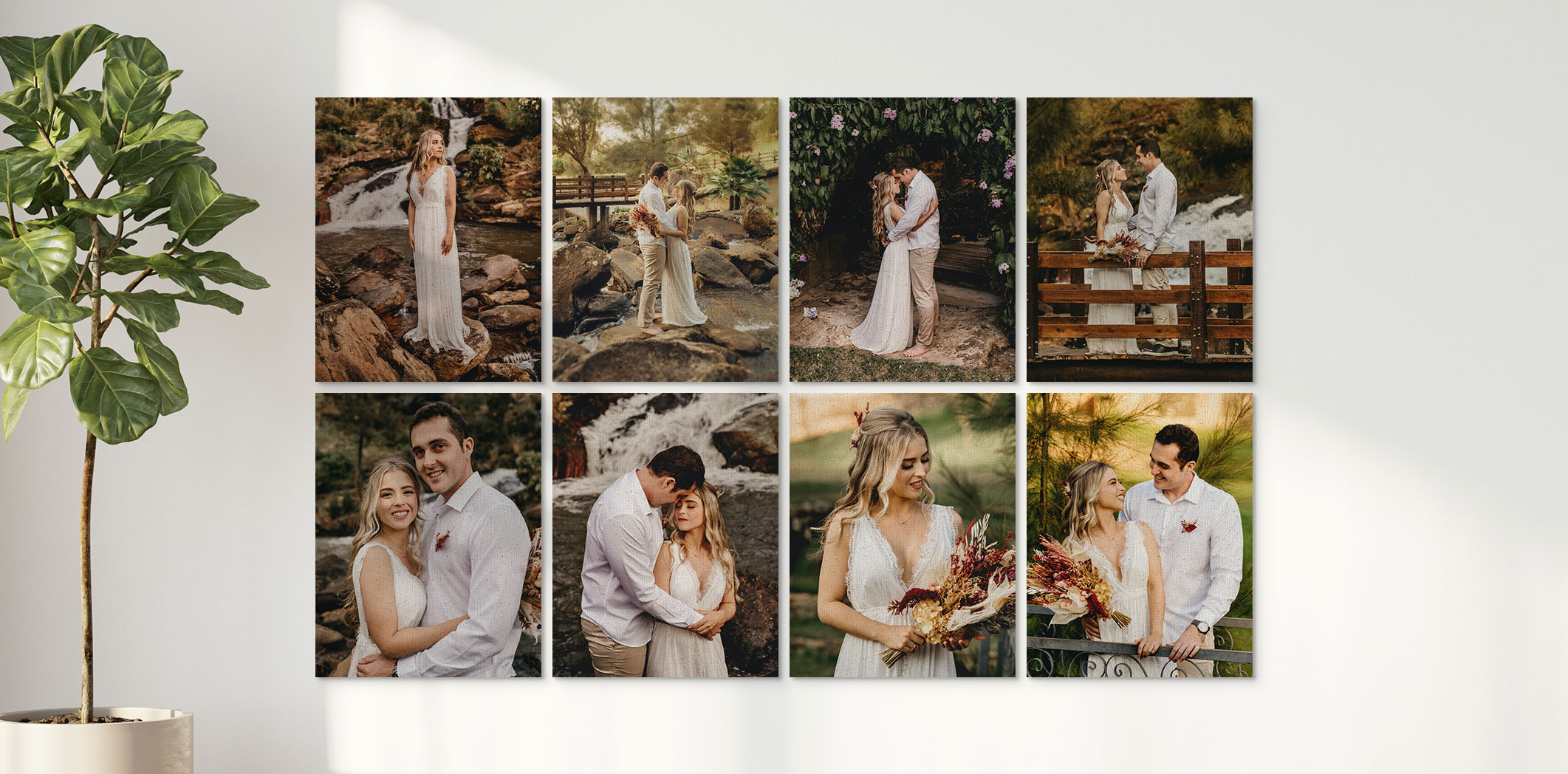 Photos sur toile économiques de 16 x 20 po  - Ensemble de 8