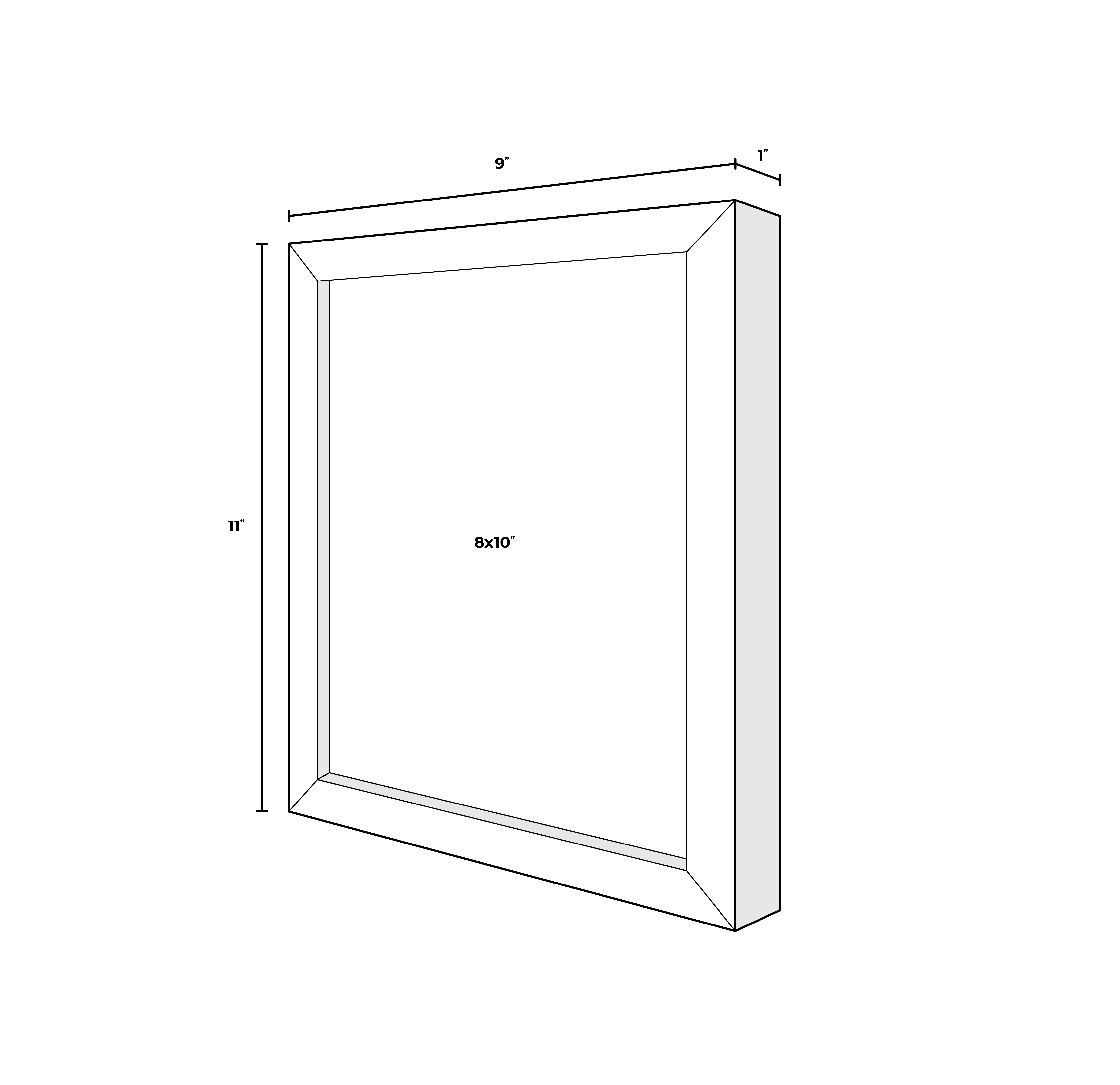 8x10 Teak Wood Frame