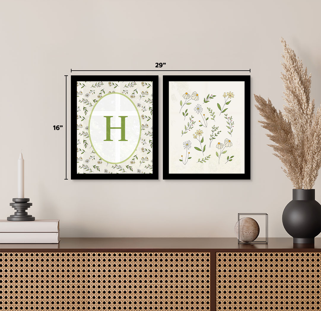 Set of 2 - Themed 8x10 Black Frames