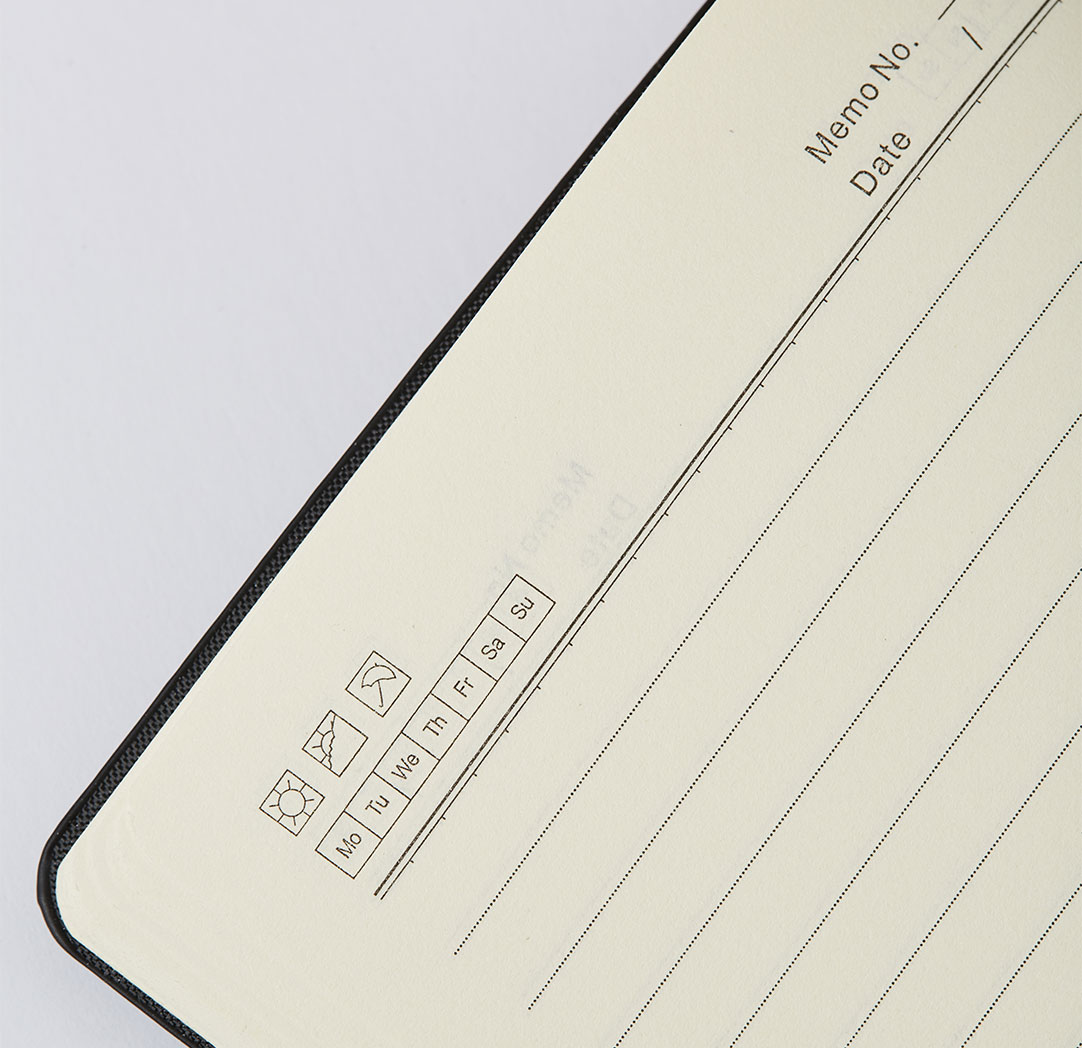 Personalized Black Leather Notebook