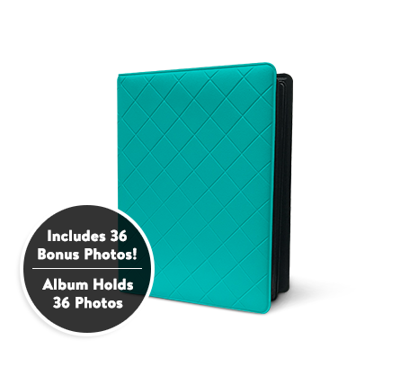 Photo Album - 4x6 Teal Diamond