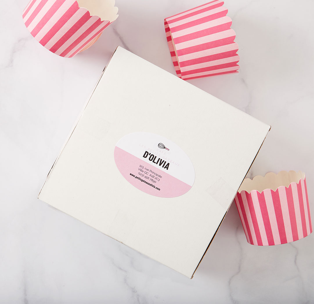 Étiquette ovale de 3 x 2 pouces