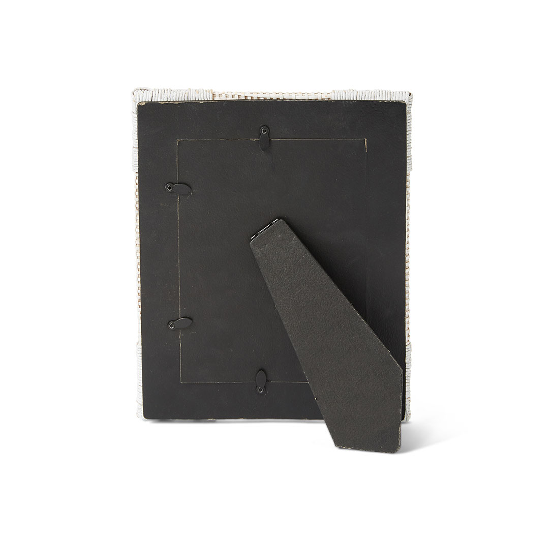 Cadre en vannerie blanc 6 x 8 po