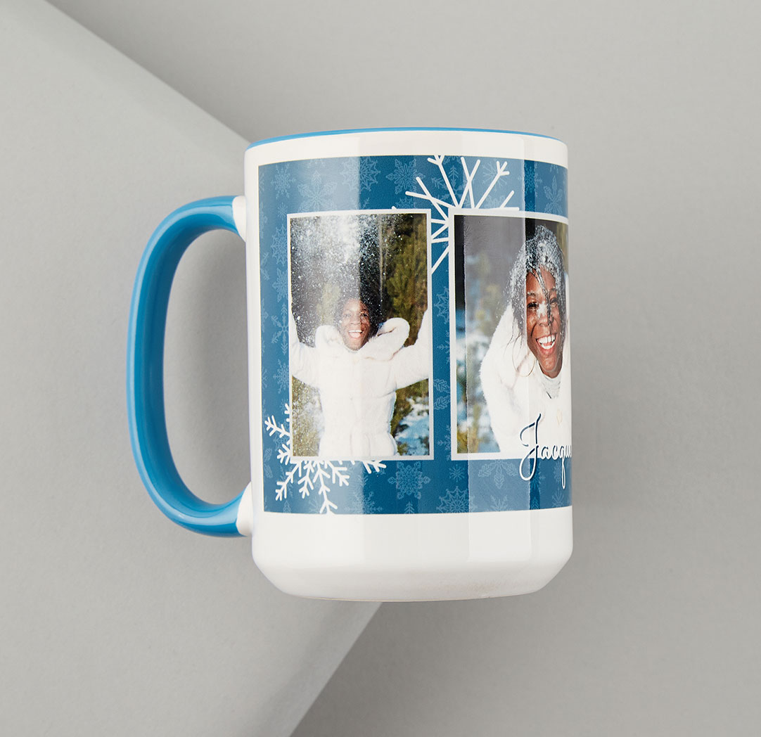 Tasse avec photo de 15 onces - Bleu