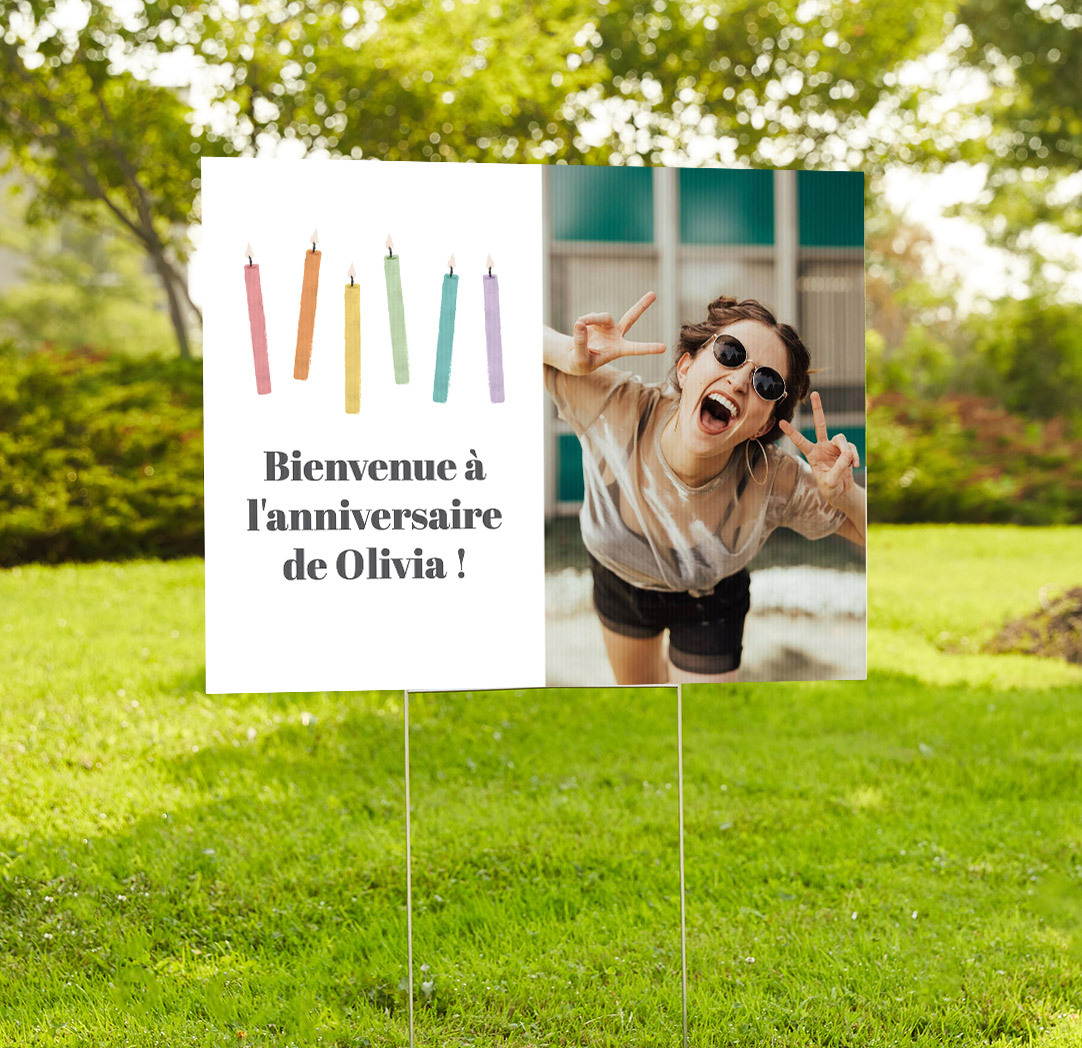 Affiche de jardin de 24 x 18 pouces