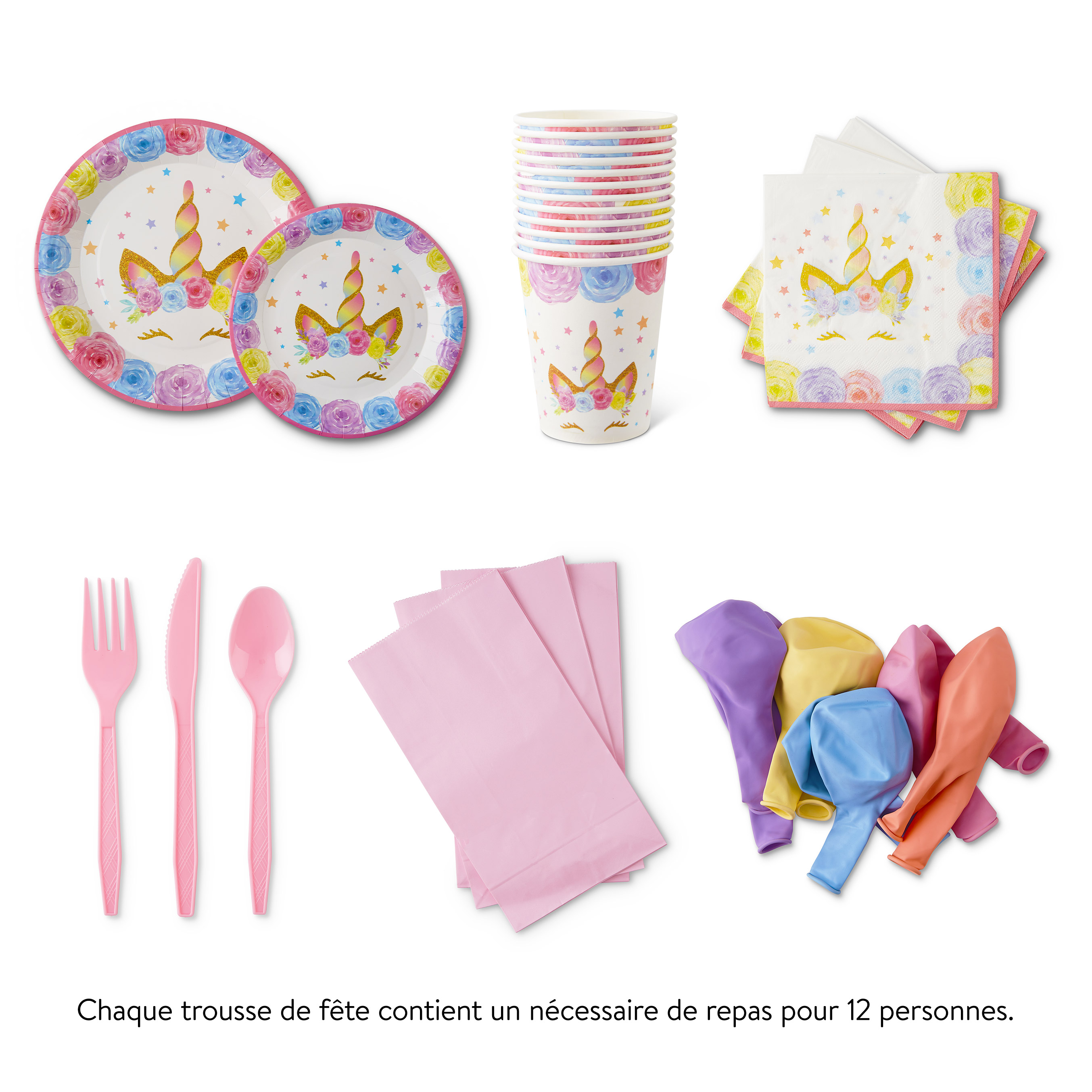 Licorne - Trousse de fête