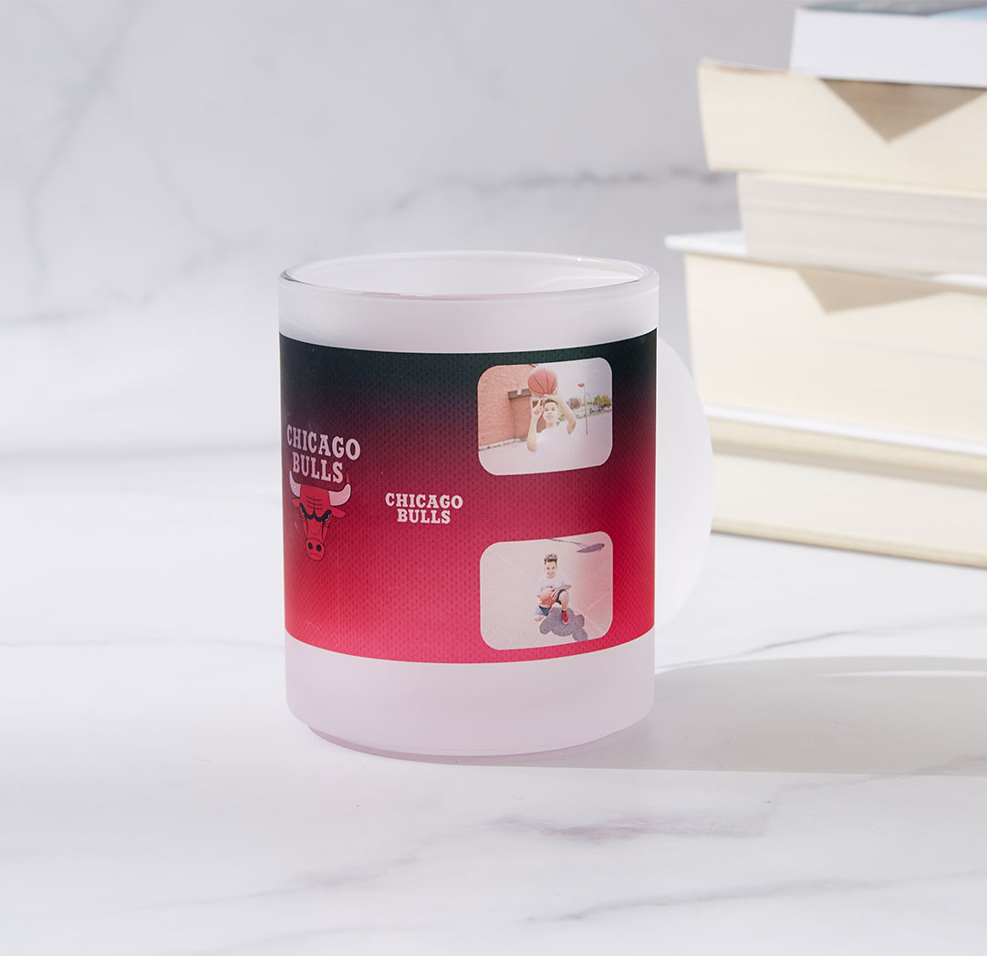 Tasse de 10 oz NBA en verre givré