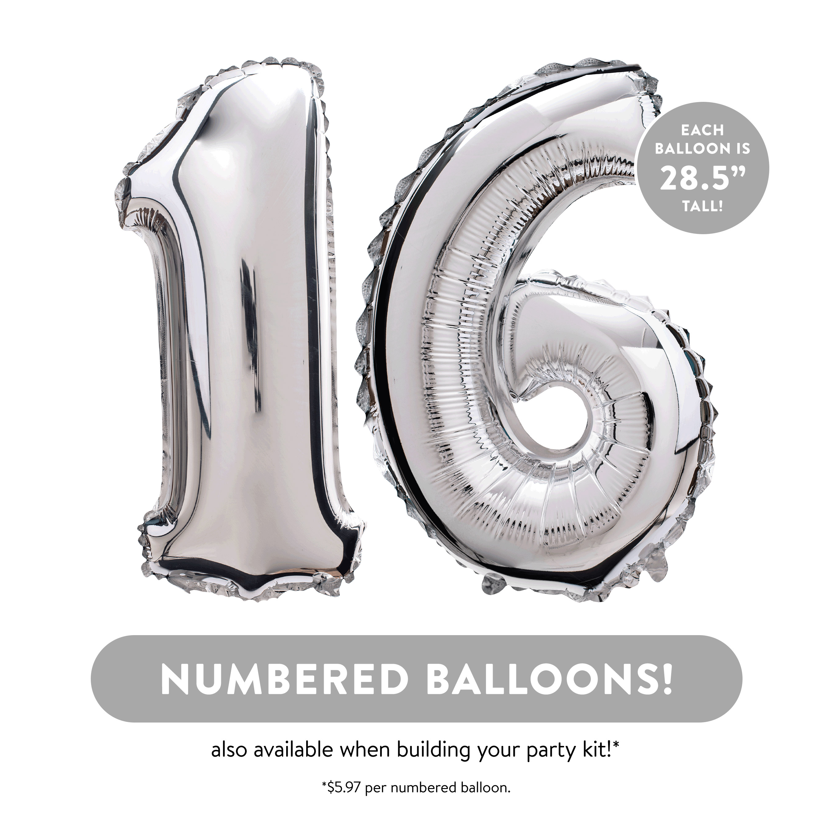 White & Silver - Party Kit