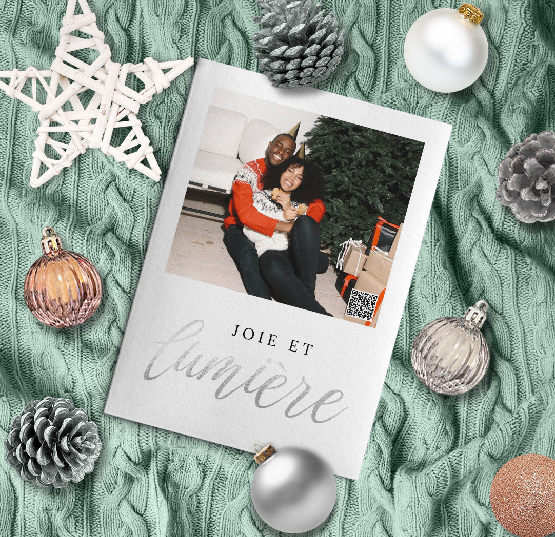 Cartes vidéo velours métallisées non pliées de 5 x 7 po