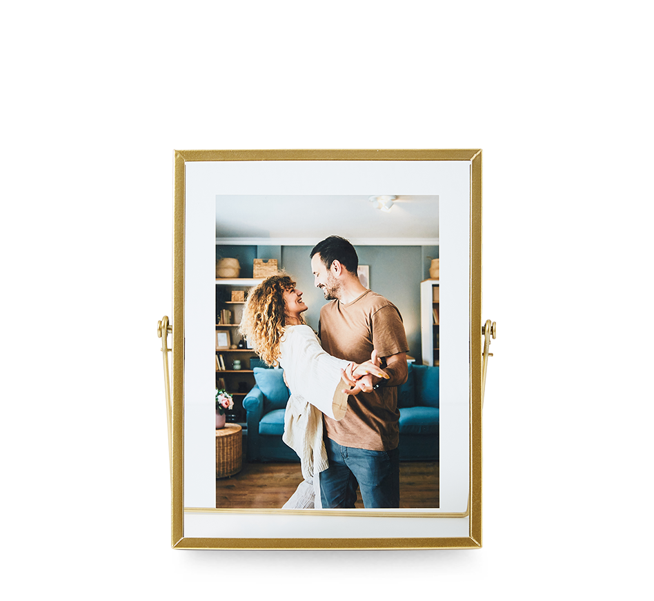 5x7 Gold Metal Frame