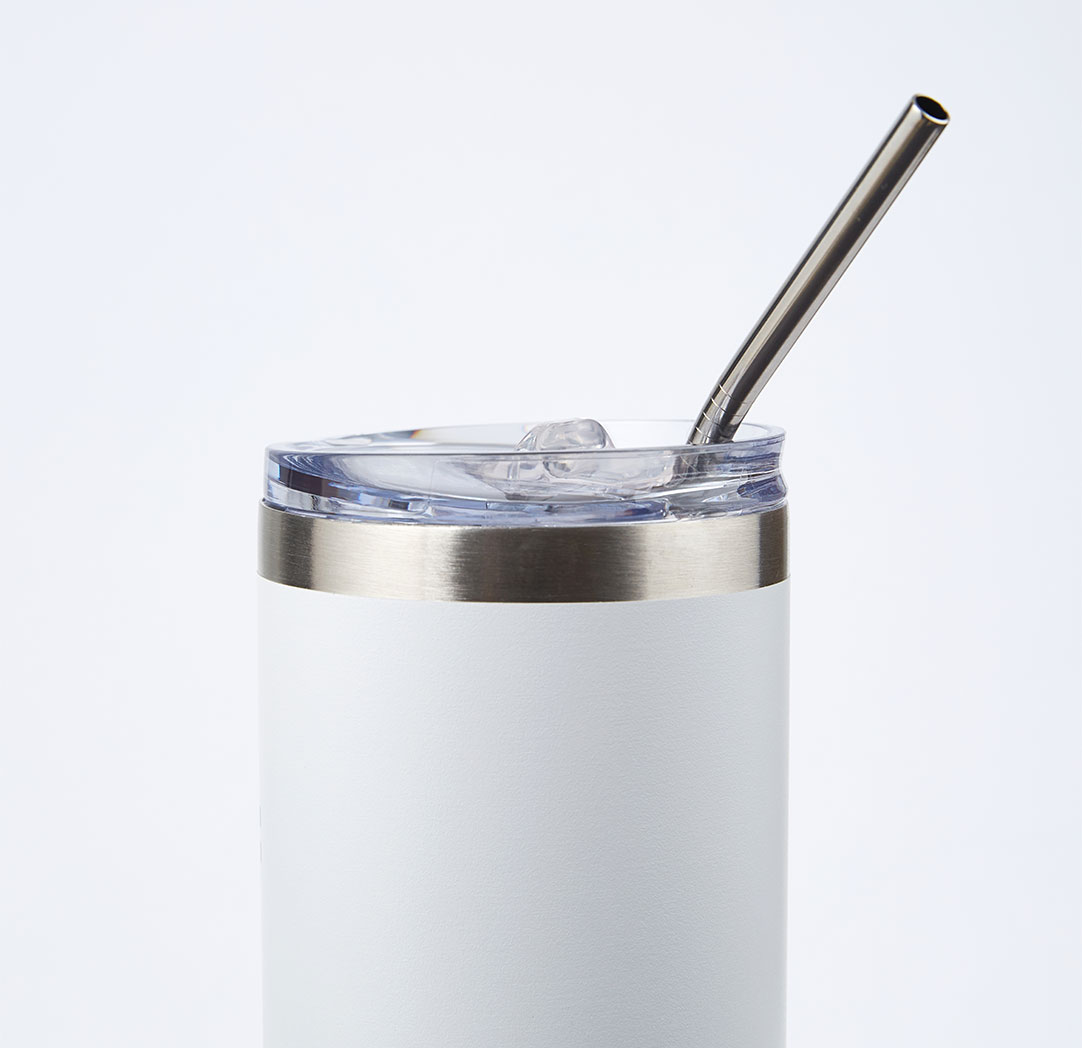 600ml White Personalized Tumbler
