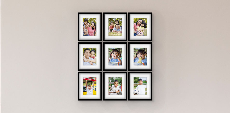 8x10 Black - Set of 9