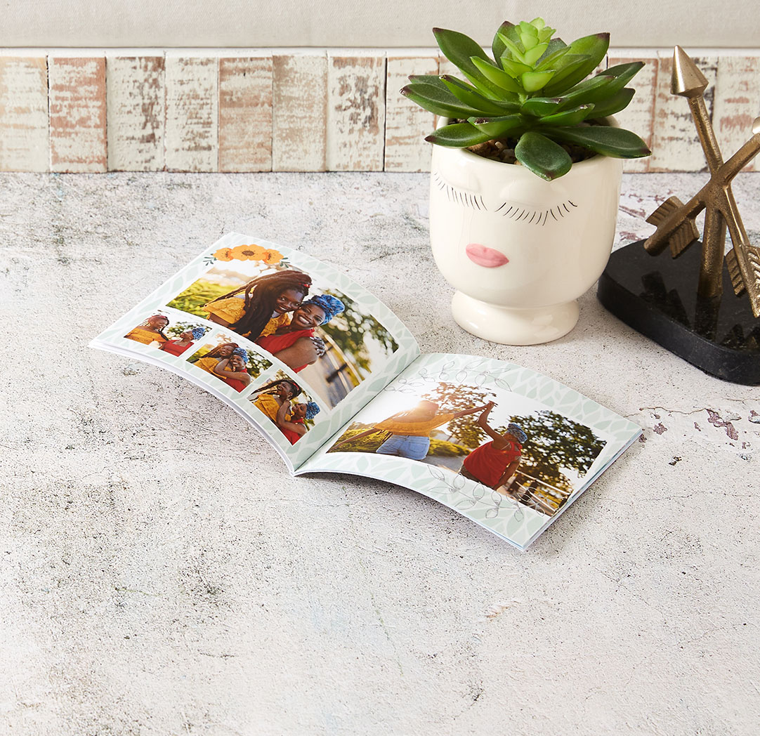 Albums photo à couverture souple personnalisée de 4 x 4 po