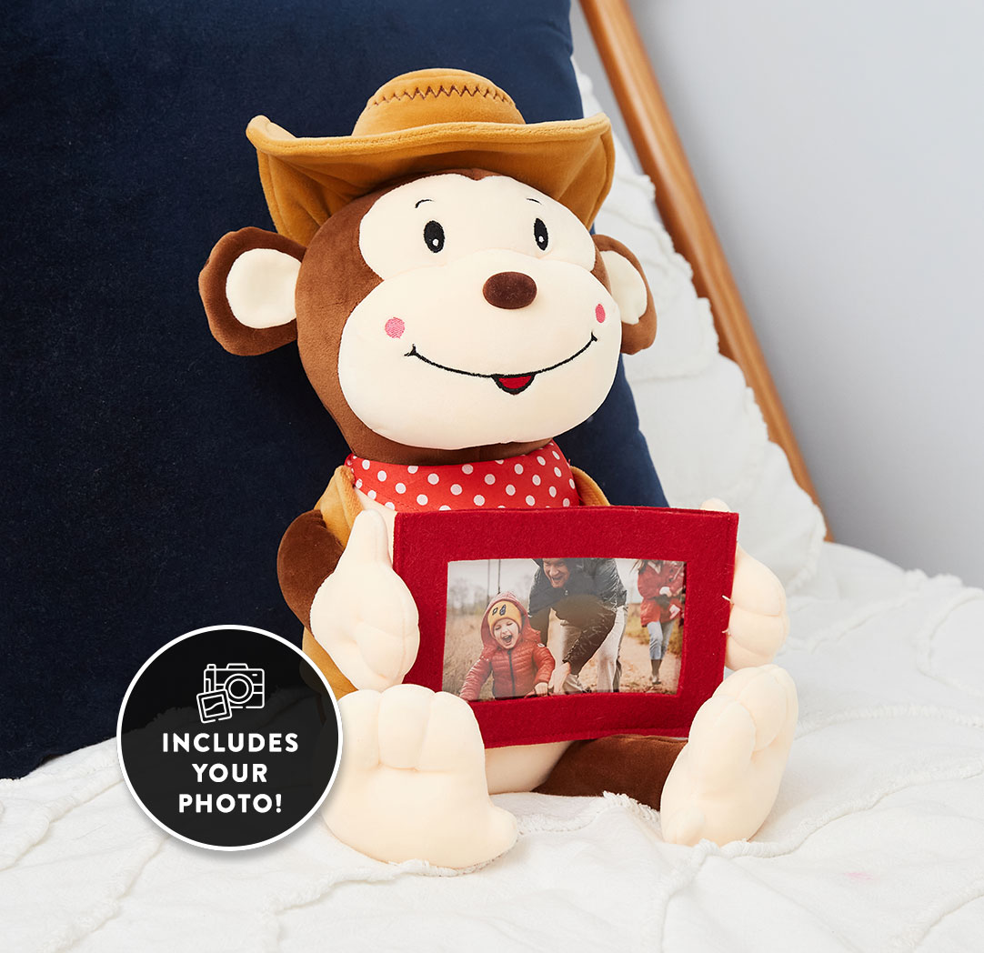 Plush Cowboy Monkey