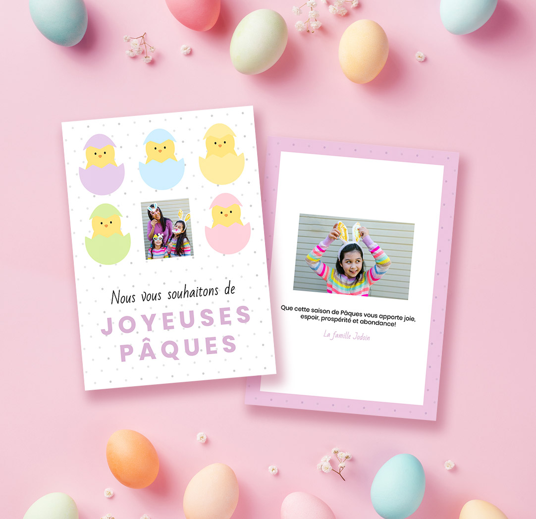 Cartes de souhaits velours non pliées de 5 x 7 po