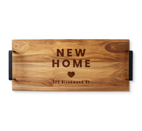 Personalized Wood Serving Tray