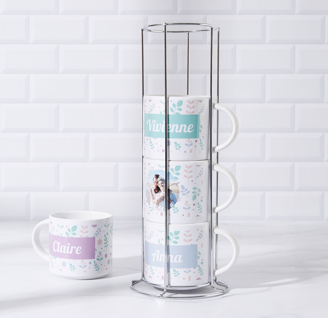 Tasses empilables de 14 oz - Ensemble de 4