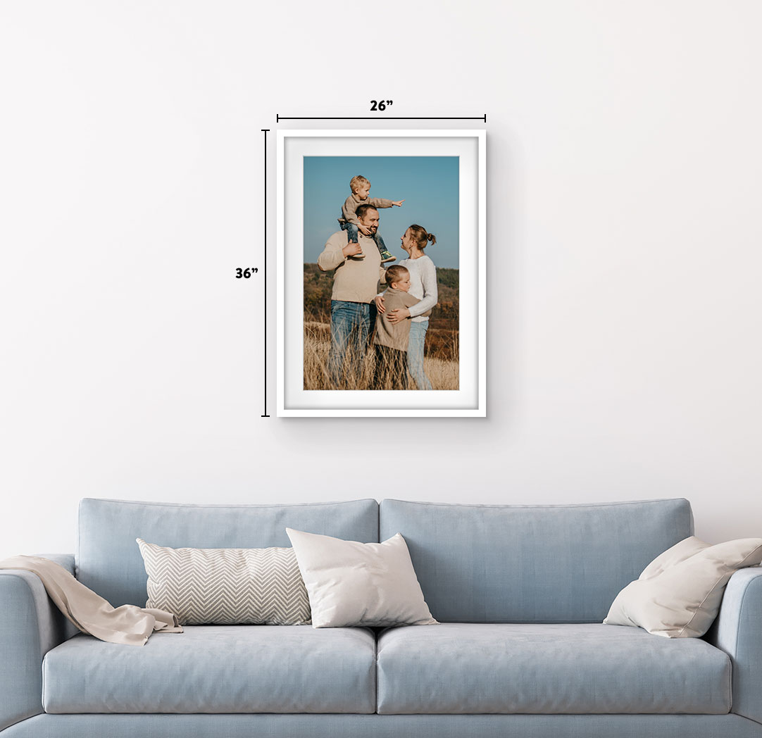 20x30 White Framed Spark Poster