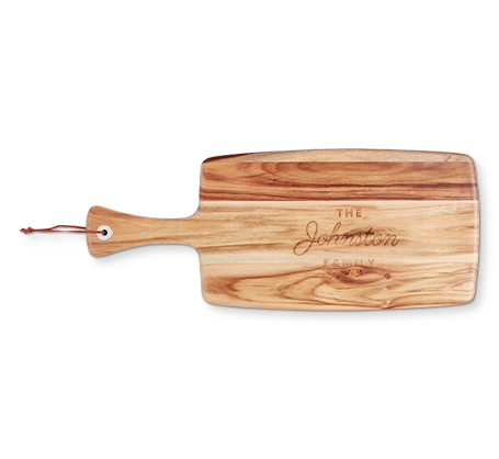 Personalized Rectangular Acacia Wood Cutting Board
