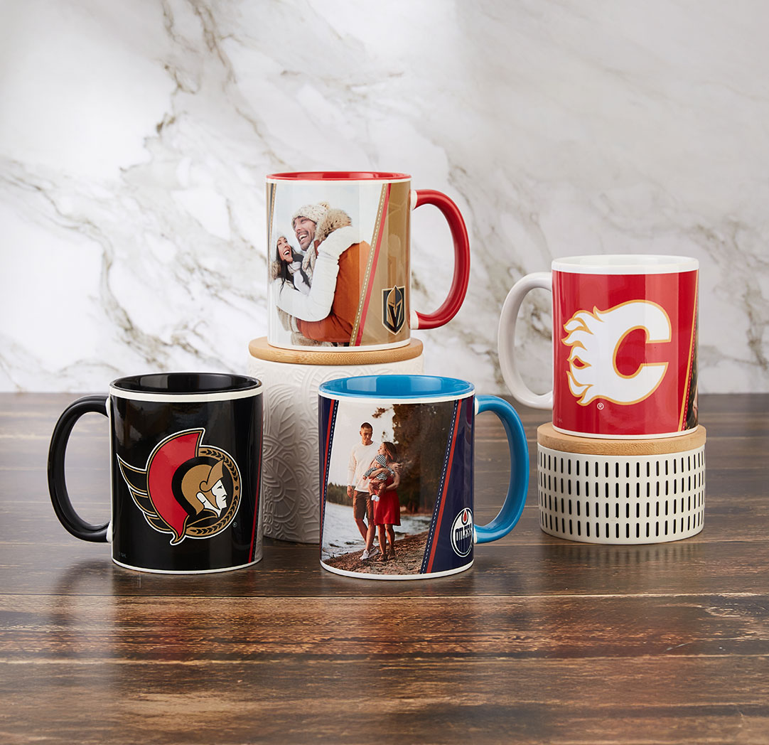 11oz. Pink NHL Photo Mug