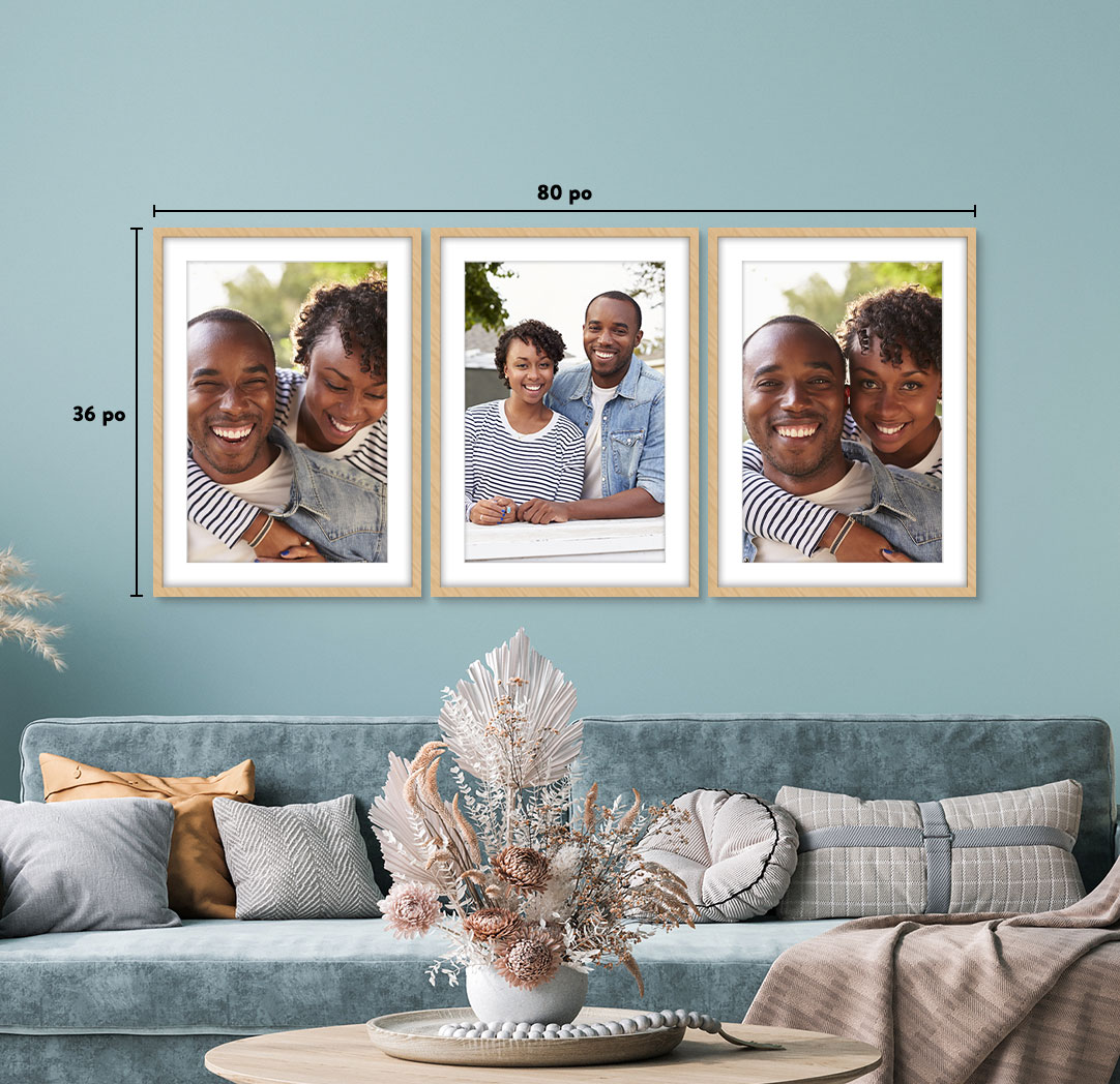 20 x 30 po en bois - Ensemble de 3