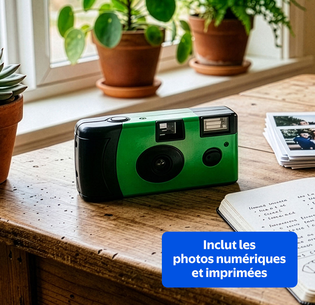 Appareil photo jetable (5x7 27 poses)