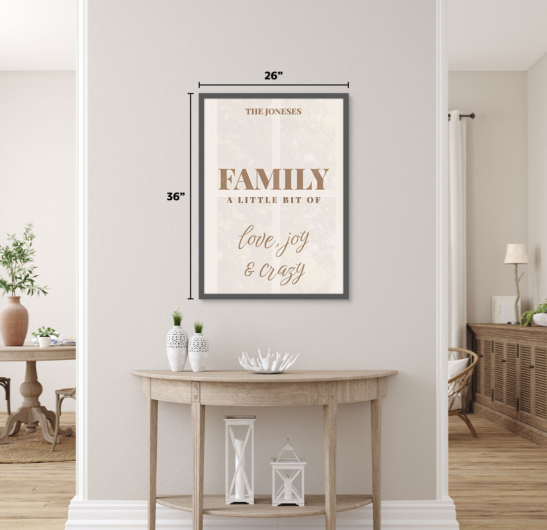 20x30 Grey Framed Themed Spark Poster