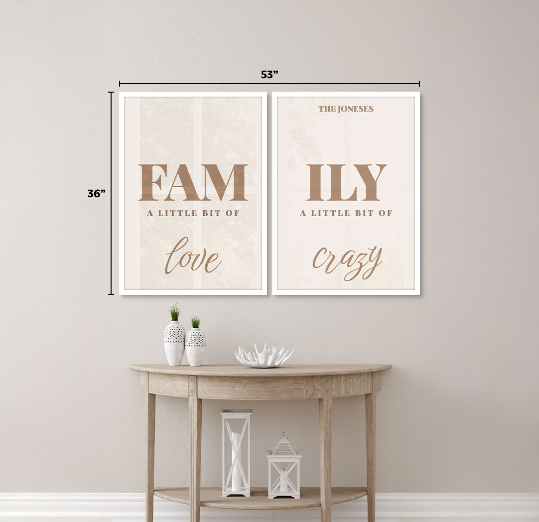Set of 2 - Themed 20x30 White Frames