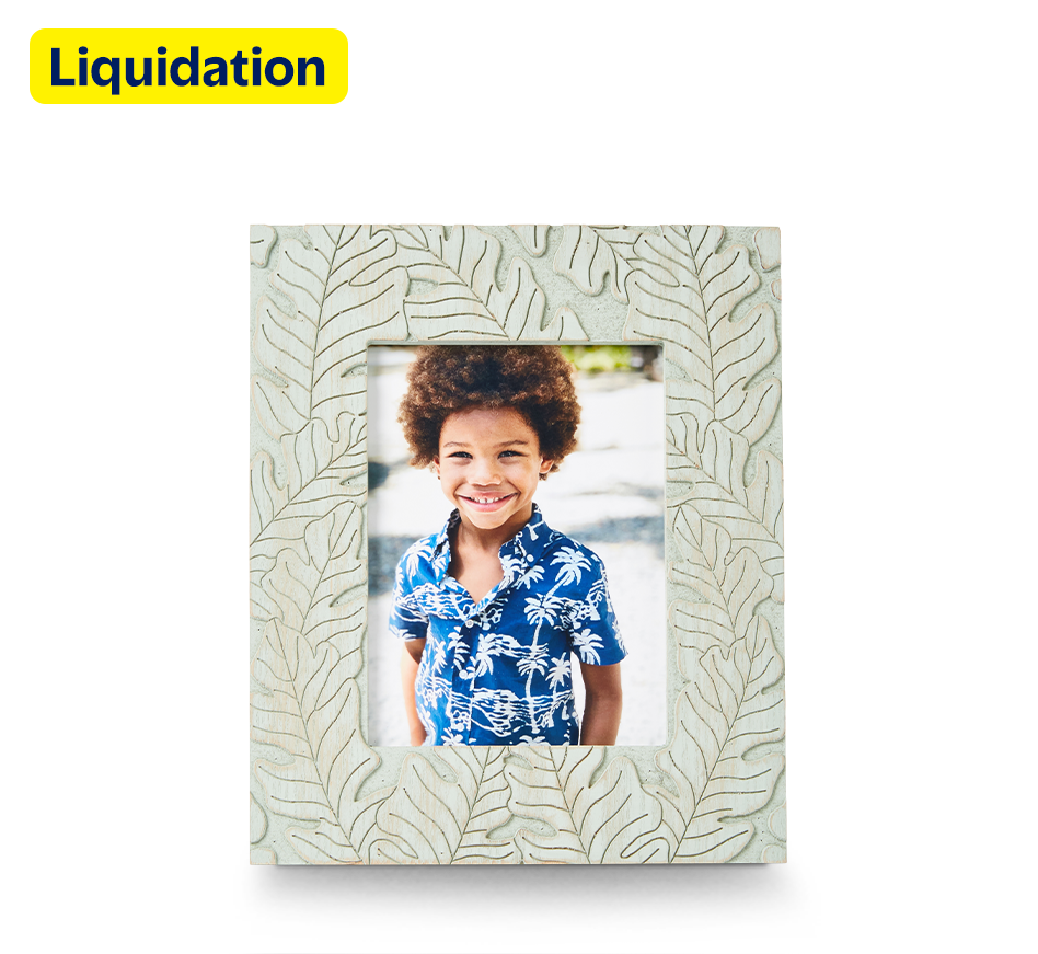 Cadre tropical sculpté 6 x 8 po