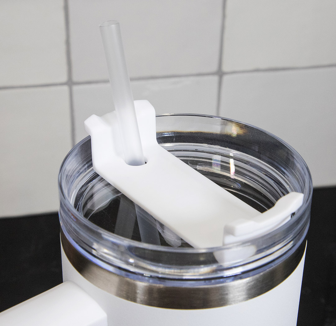 40oz. White Personalized Travel Tumbler