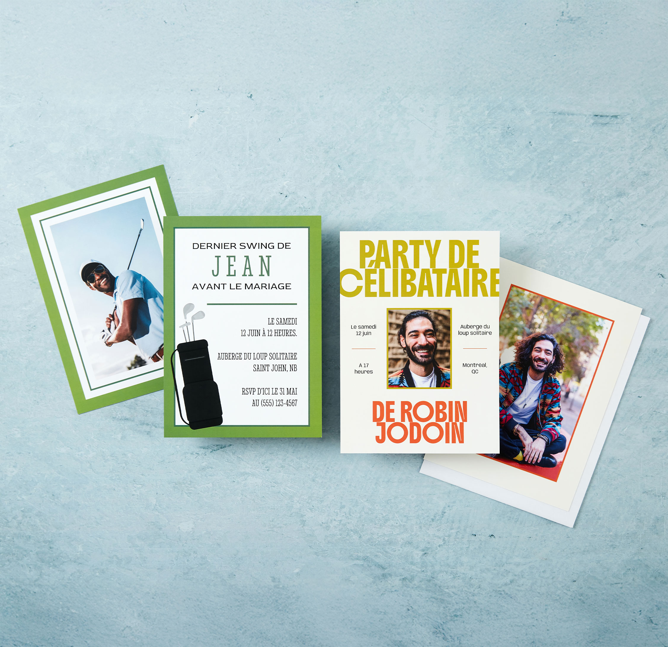 Invitation d’enterrement de vie de jeune fille/de garçon de 5 x 7 po