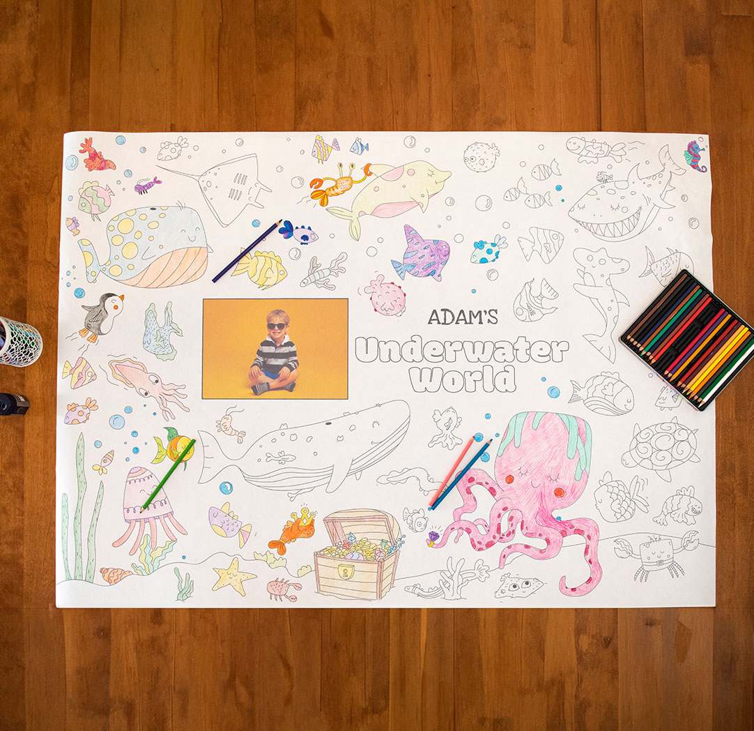 36x48 Sparks World Colouring Poster