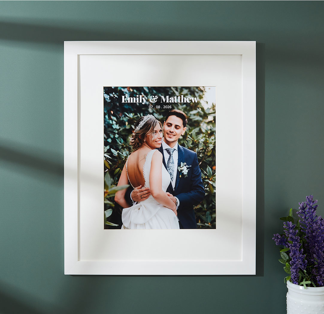 11x14 Framed Print - White