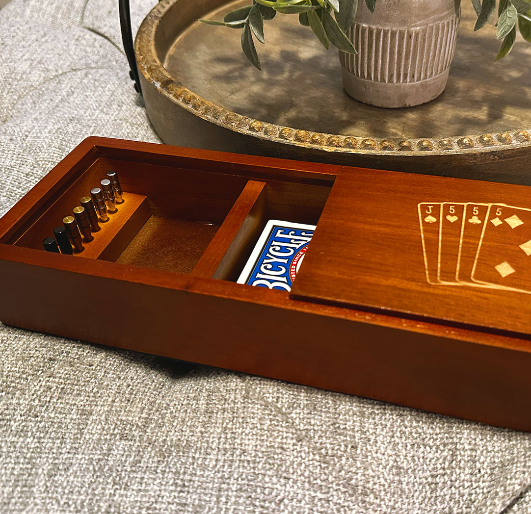 Personalized 4.25 x 14.75" Cribbage Board