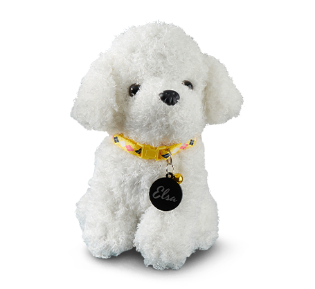 Personalized Plush Dog - White 