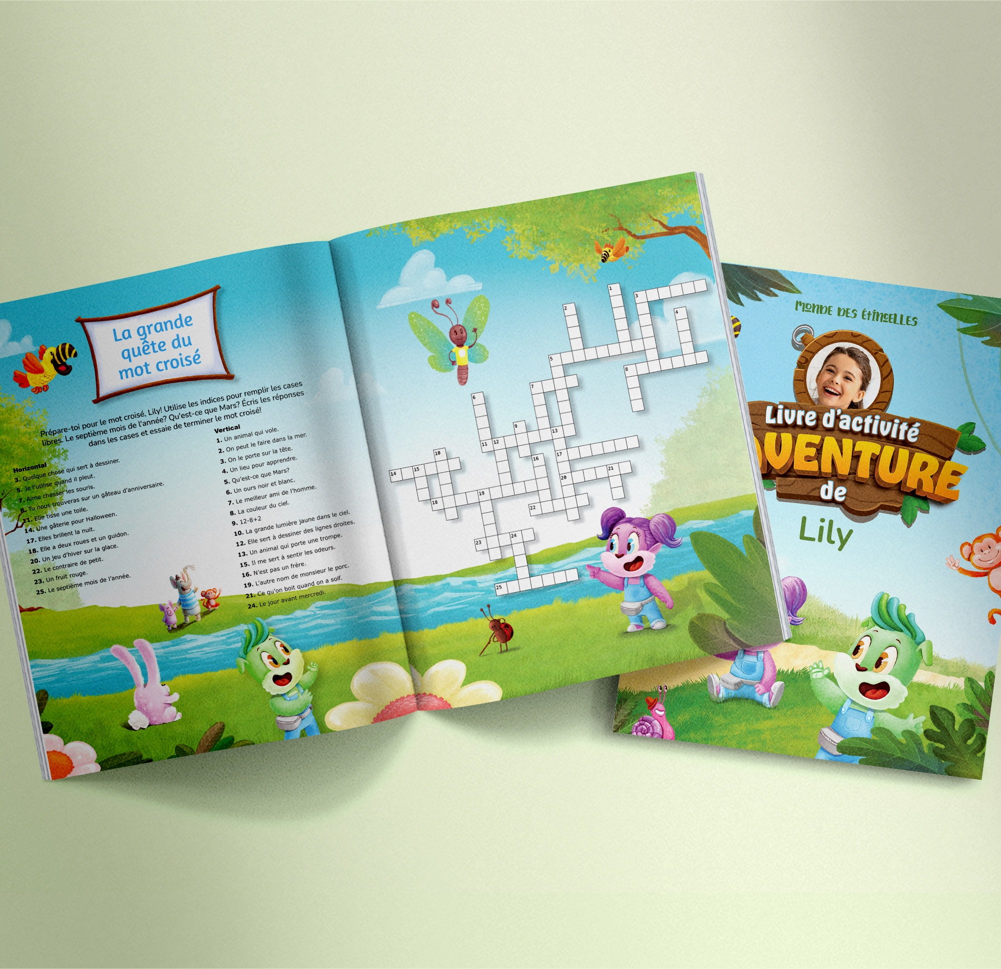 Livres d’activités Monde des étincelles à couverture souple de 8,5 x 11 po