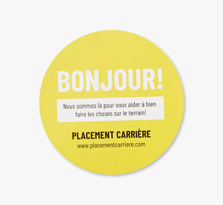 Étiquettes rondes